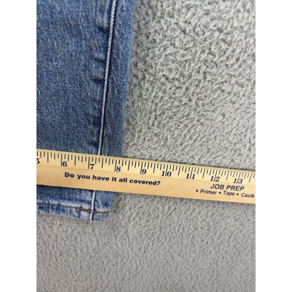 Madewell Jeans Womens 29 Blue Curvy 90s Straight High Rise Stretch Denim Rugby - Picture 6 of 12